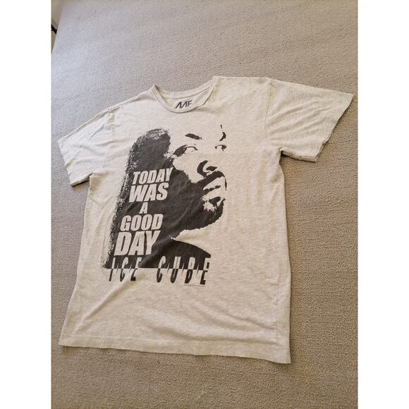 MF Mens L Ice Cube "Today Was A Good Day" Graphic T-Shirt Gray Hip‎ Hop Tee - Picture 5 of 12